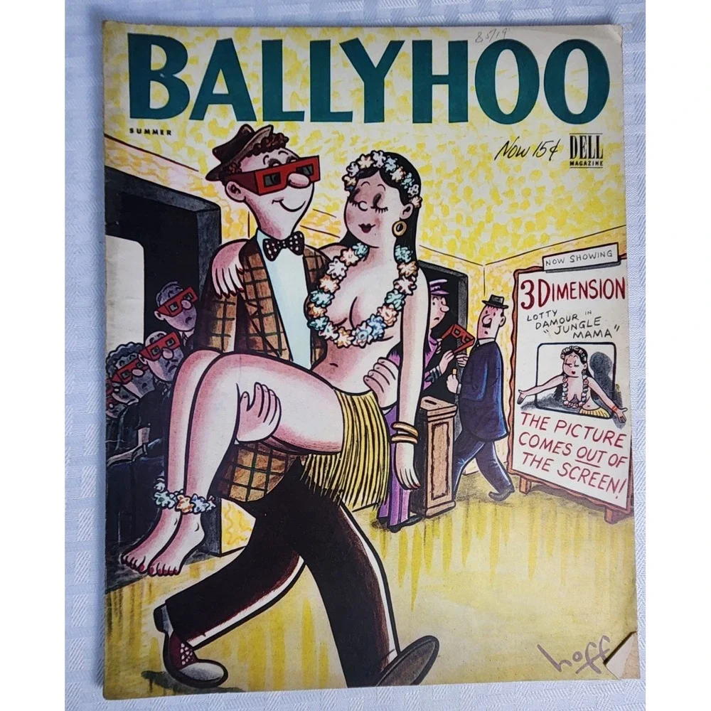 Ballyhoo Vol 1 #3 1953 Humor Satire Magazine Satire Cartoons Commentary VF